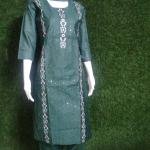 Women Kurta Embroidery Work With Pant And Matching Dupatta