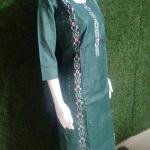 Women Kurta Embroidery Work With Pant And Matching Dupatta