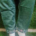 Women Kurta Embroidery Work With Pant And Matching Dupatta
