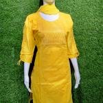 Women Kurta Embroidery Work With Pant And Dupatta