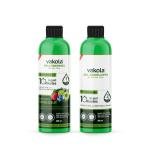 Vakola Fruitberries Natural Black Long Lasting Natural Fruit Vinegar Professional Gel hair Color for Both Men & Women (100ml x 2(Black Gel Hair Color & Developer))