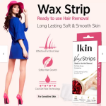 IKIN Wax Strip with Goodness of Rose Extract For Sensitive Skin Wax (20 Strips)
