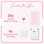 IKIN Wax Strip with Goodness of Rose Extract For Sensitive Skin Wax (20 Strips)