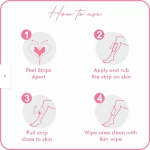 IKIN Wax Strip with Goodness of Rose Extract For Sensitive Skin Wax (20 Strips)